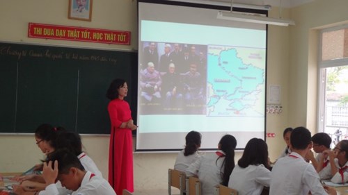 Trường THCS Phúc Đồng  tham gia Hội  thi giáo viên dạy giỏi  cấp Quận năm học 2017-2018